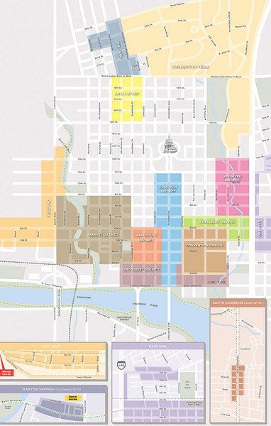 Austin, Texas Tourist Map