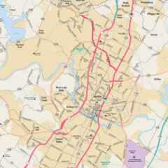 Austin, Texas Tourist Map Austin, Texas Tourist Map