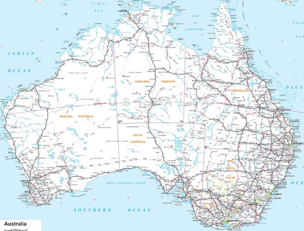 Australia Road Map