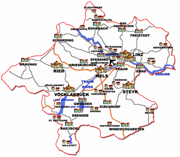 Austria Tourist Map