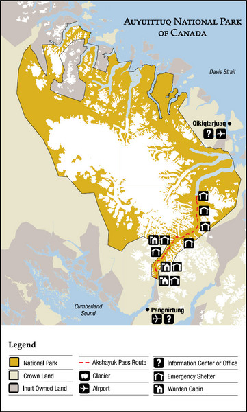 Auyuittuq National Park Map