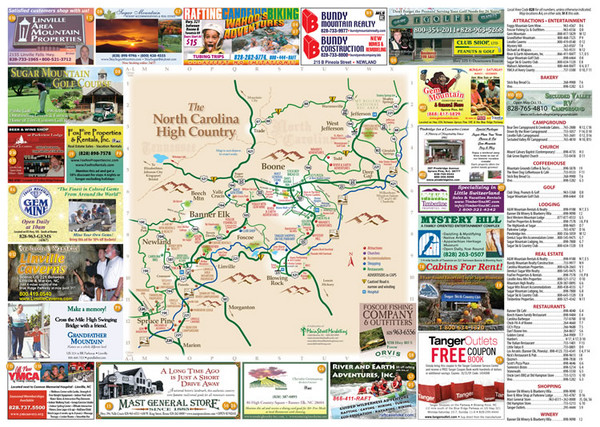 Avery County Attractions Map