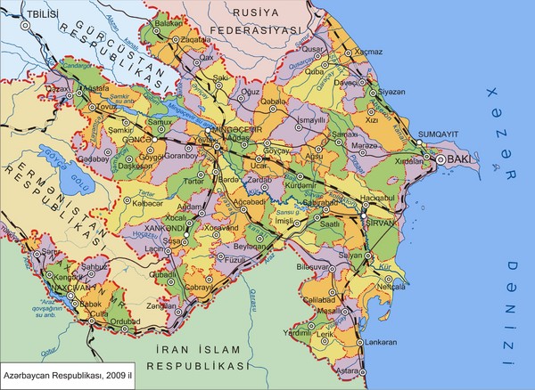 Azerbaijan Republic Map
