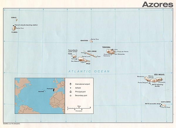 Azores Islands Map