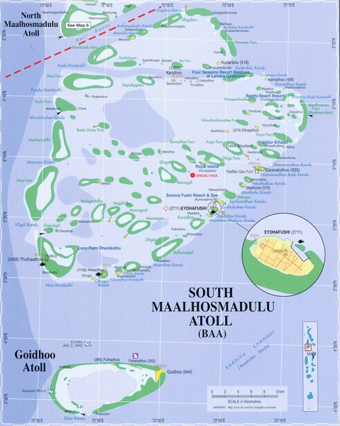 Baa atoll Map