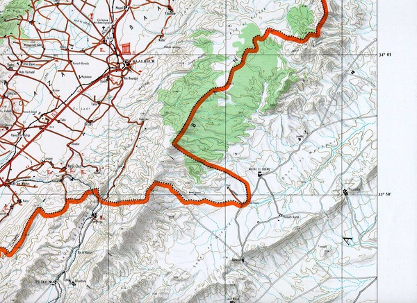Baalbeck, Leabanon Map