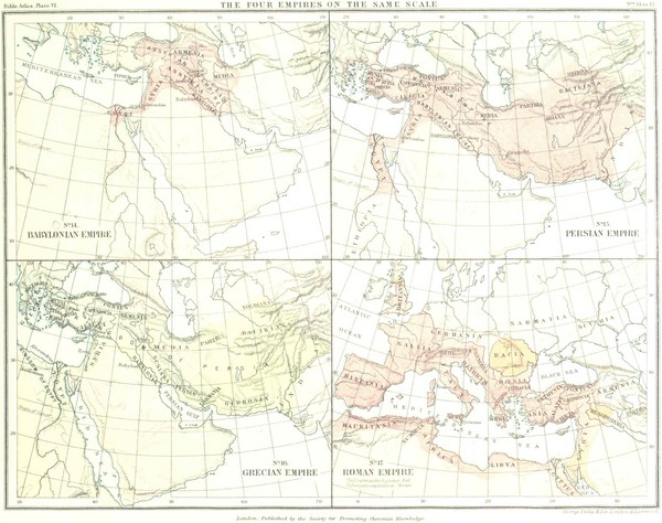 Babylon Persian Greek Roman Empires Map