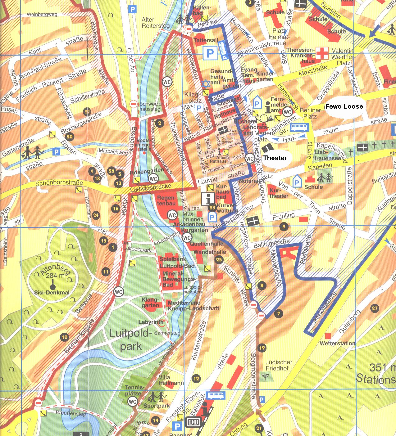 Bad Kissingen Karte