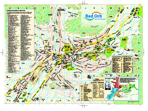 Bad Orb Tourist Map