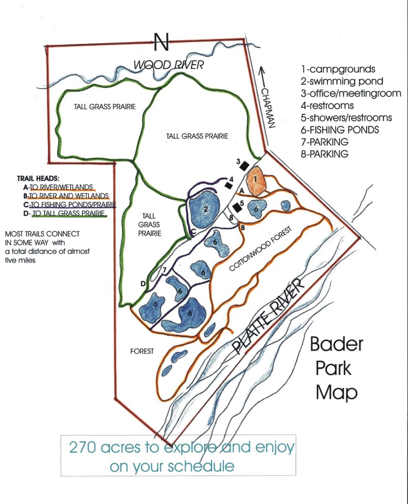Bader Park Map Chapman NE • mappery