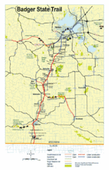 Badger State Trail Map Badger State Trail Map