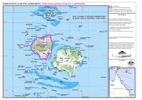 Badu Island Land Use Map