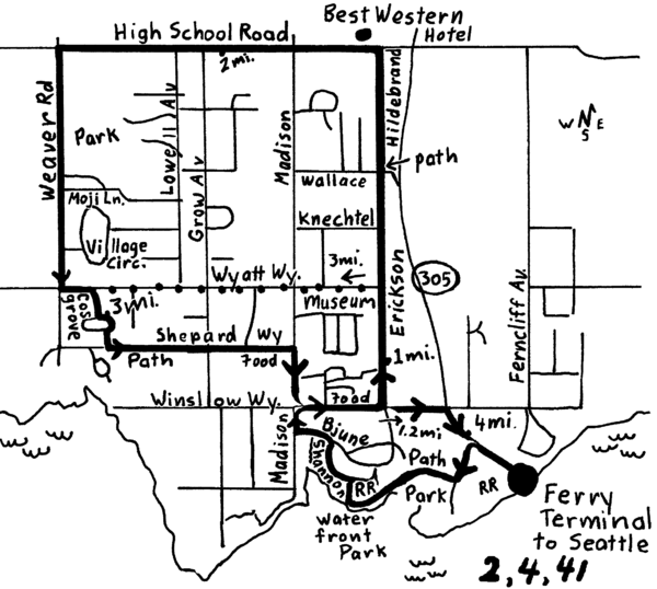 Bainbridge Walking Map