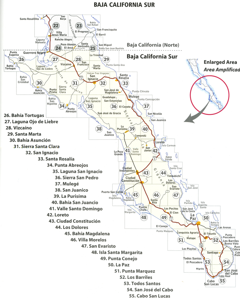 Baja Sur Map - Baja Mexico • mappery