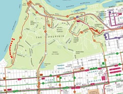 Baker Beach, San Francisco Tourist Map