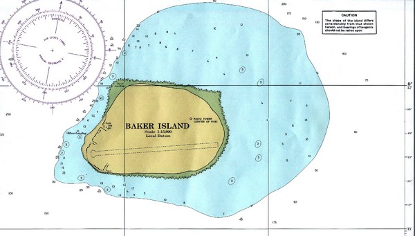 Baker Island Nautical Map