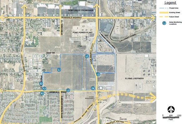 Bakersfield Commons Noise Monitoring Map