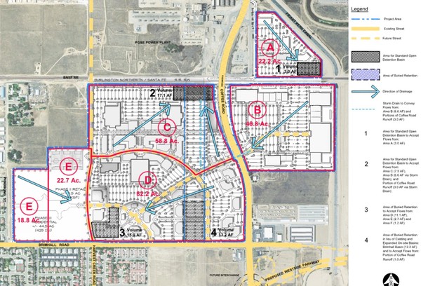 Bakersfield Commons Proposed Retention Areas Map