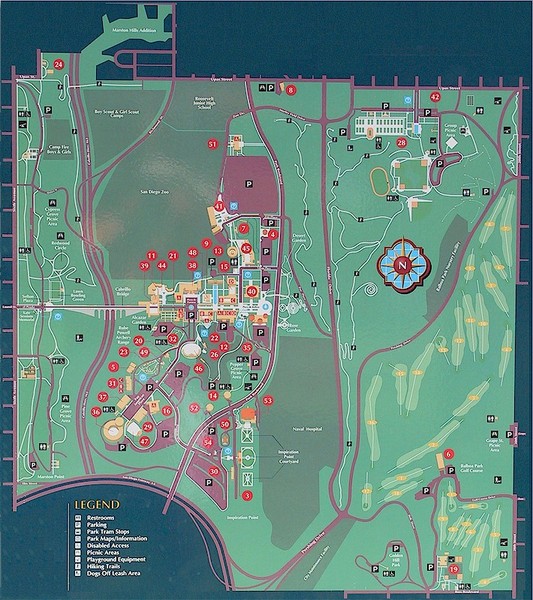 Balboa Park San Diego Map Balboa Park San Diego • mappery
