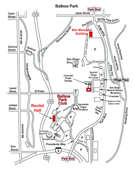 Balboa Park Tourist Map