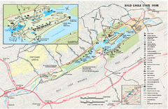 Bald Eagle State Park map