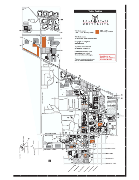 Ball State University Map