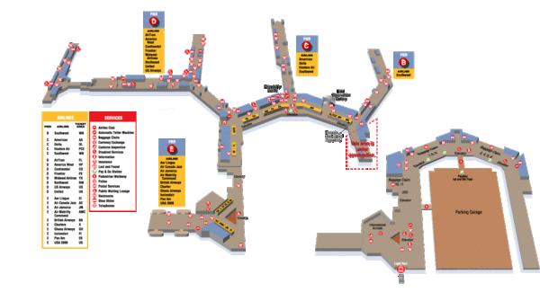 Baltimore Washington International Airport Map