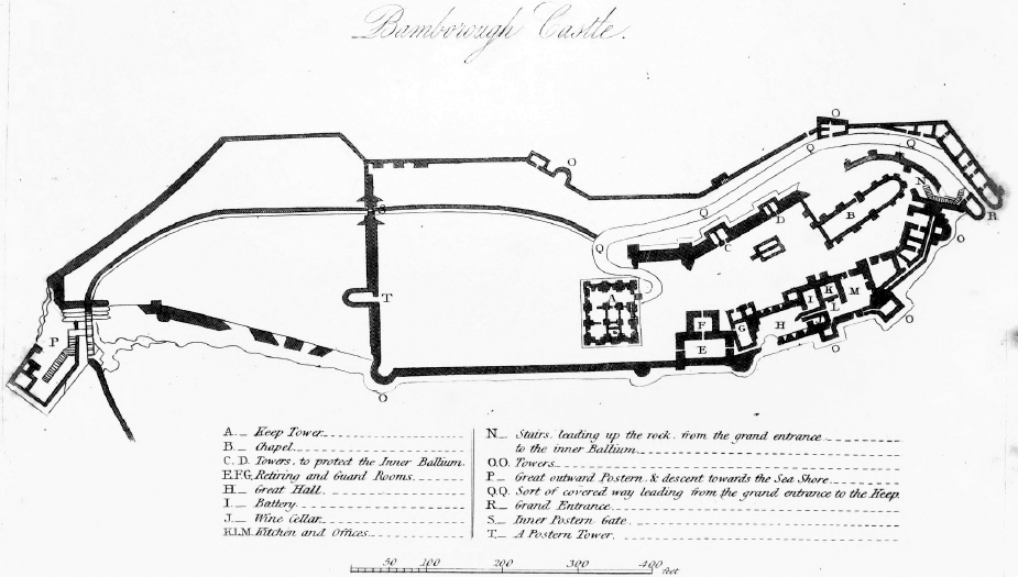 Bamburgh Castle Map Bamburgh Northumberland • mappery