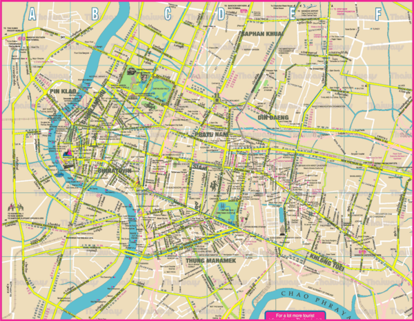 Bangkok Tourist Map