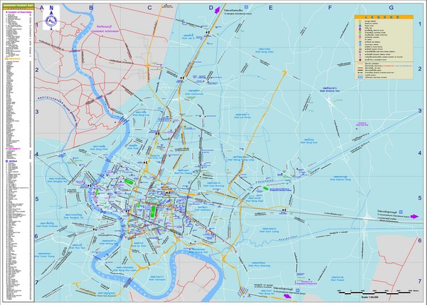 Bangkok Tourist Map