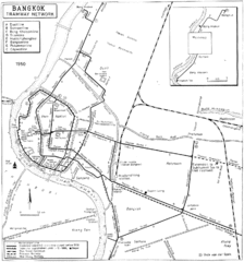 Bangkok Tramway Map Bangkok Tramway Map