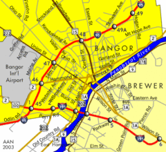 Bangor City Map
