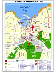 Bangor Town Centre Map