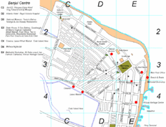 Banjul Gambia City Center Tourist Map
