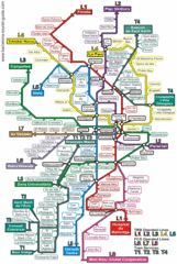 Barcelona Metro Map