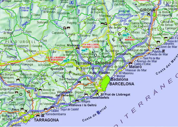 map of barcelona