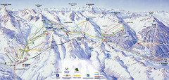Bareges/La Mongie Ski Trail Map