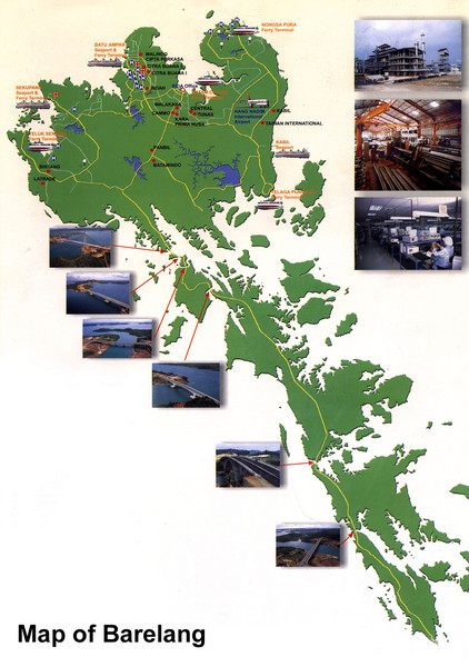 Barelang Bridge Map