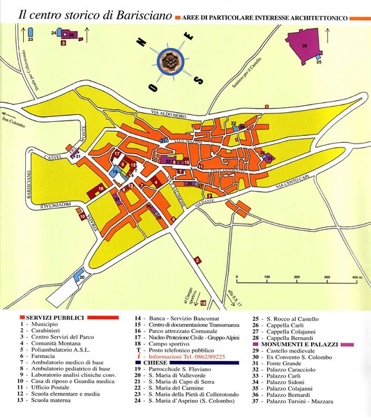 Barisciano Tourist Map