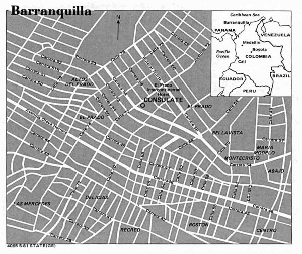 Barranquilla City Tourist Map