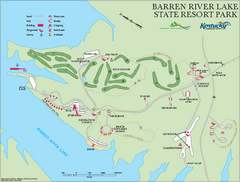 Barren River State Park map