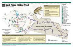 Bastrop, Texas State Park Facility and Trail Map