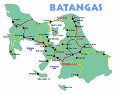 Batangas Tourist Map