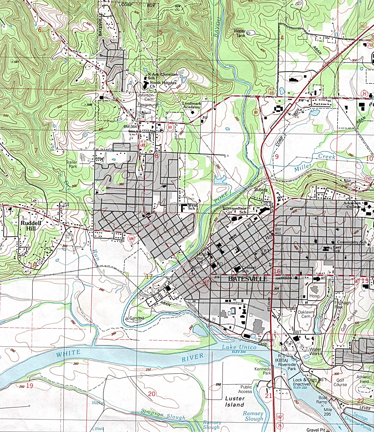 Batesville City Map Batesville Arkansas Mappery batesville-city-map-batesville-arkansas-mappery