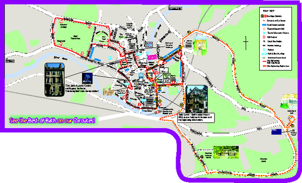 Bath Bus Tour Map