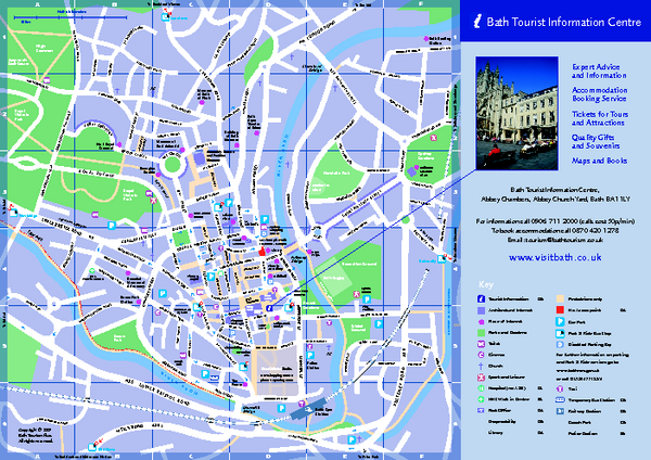 Street Map Of Bath City Centre Bath City Map - Bath Uk • Mappery