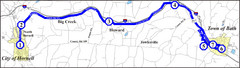 Bath-Hornell Bus Route Map