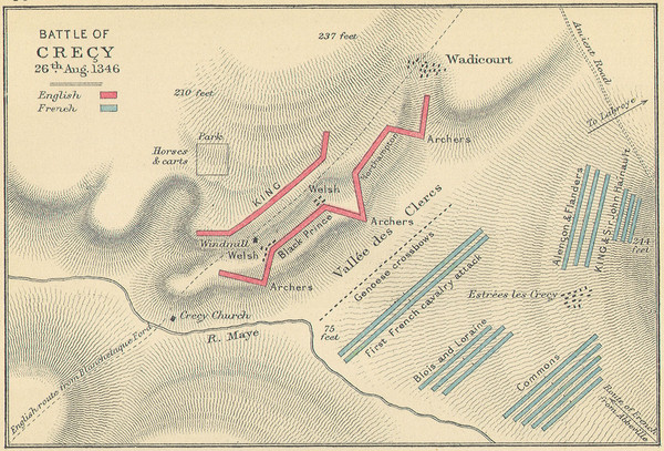 Battle of Crecy Map