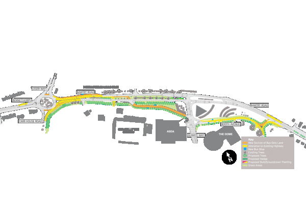 Bawtry Road Bus Lane Map