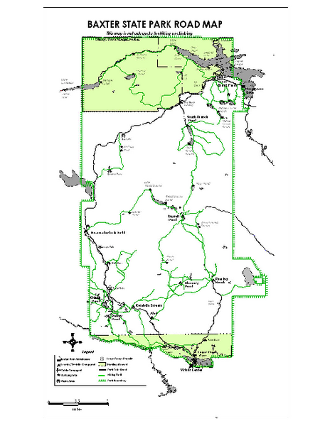 Baxter State Park overview map